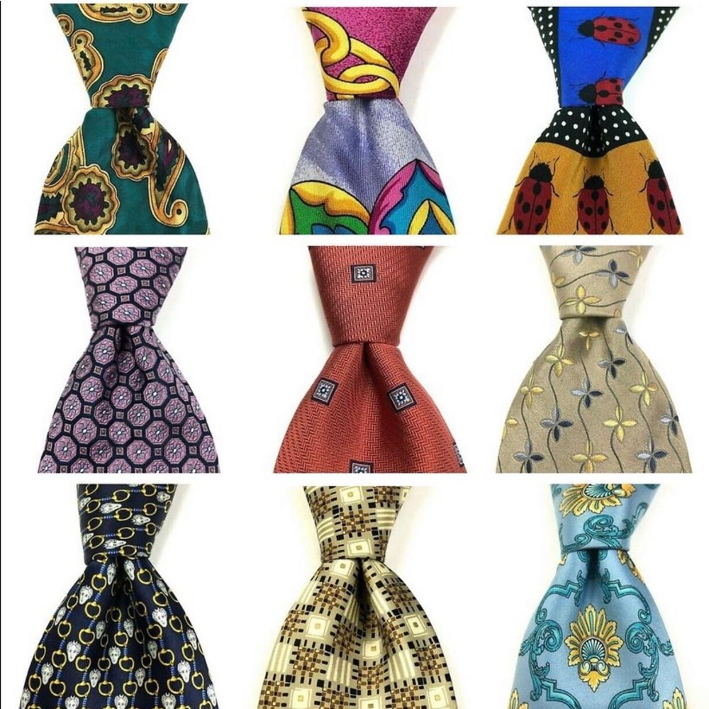 Mens Neckties Variety Mystery Box Lot of 5 Ties